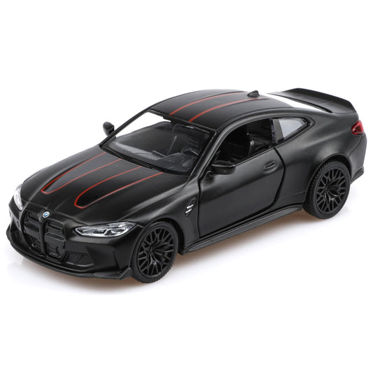 TOKAXI BMW M4 diecast in black, 1/36 scale for play and display.