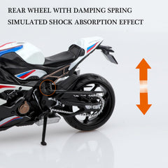 TOKAXI BMW S1000RR diecast display model on desk or shelf