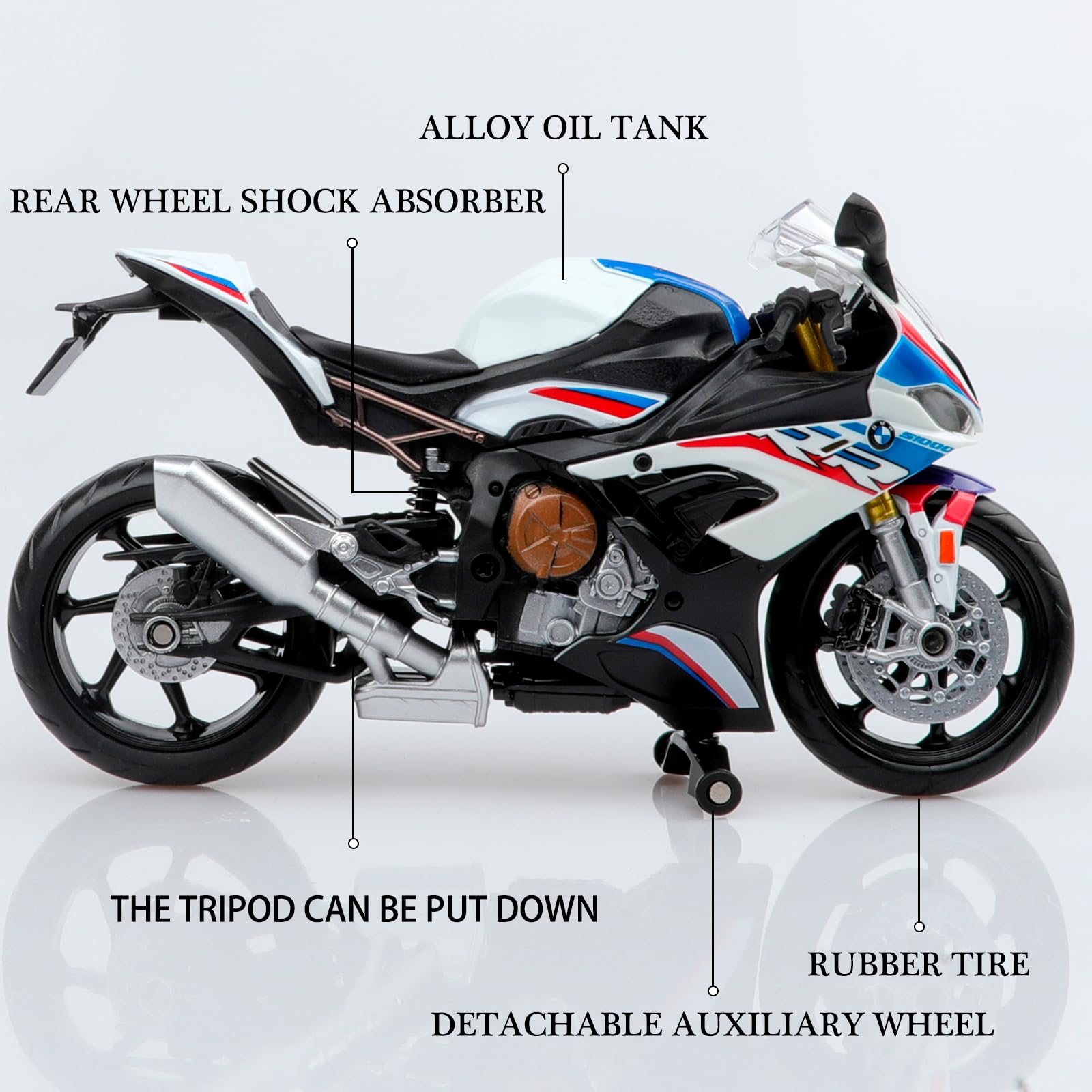 TOKAXI BMW S1000RR diecast packaging in English for gifting