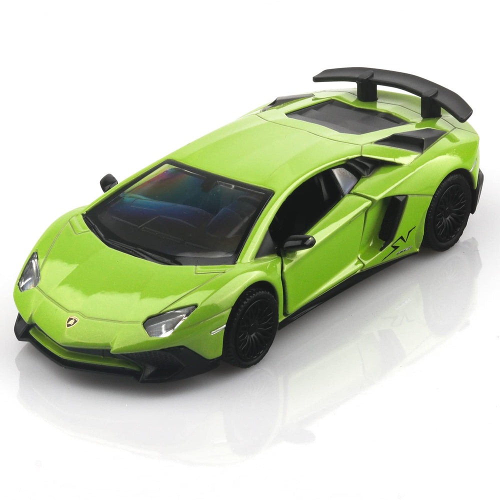 TOKAXI Lamborghini Aventador 1/36 front view die-cast car with pull-back action for kids.