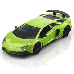 TOKAXI Lamborghini Aventador 1/36 front view die-cast car with pull-back action for kids.