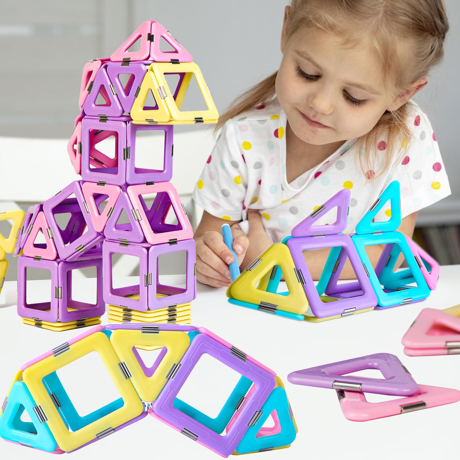 TOKBLOK pastel tiles for child building projects