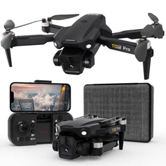 Toladrone TD12Pro with 1080P camera showing adjustable tilt for versatile aerial views.