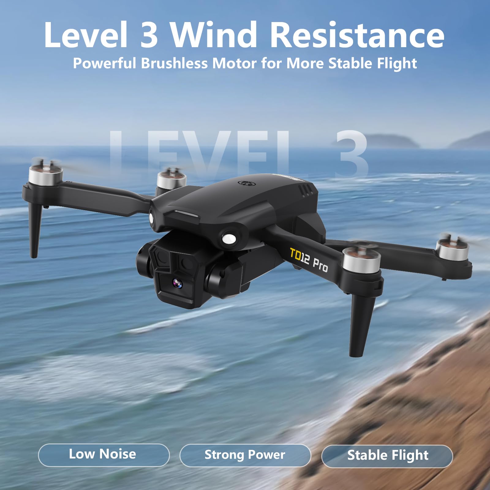 Toladrone TD12Pro optical flow positioning enabling precise hovering and easy control.