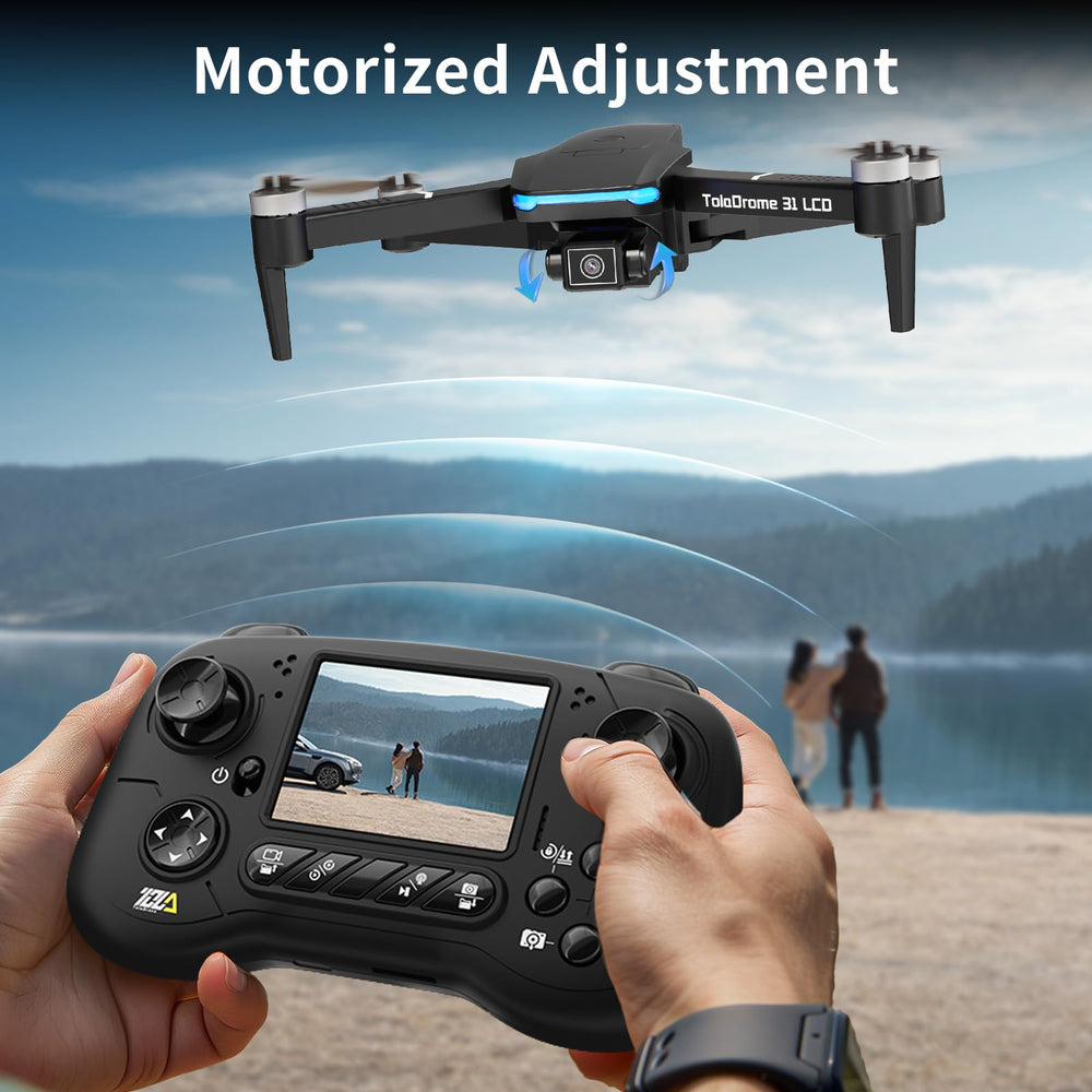 Toladrone TD31LCD one-key takeoff headless mode simplifies beginner practice.