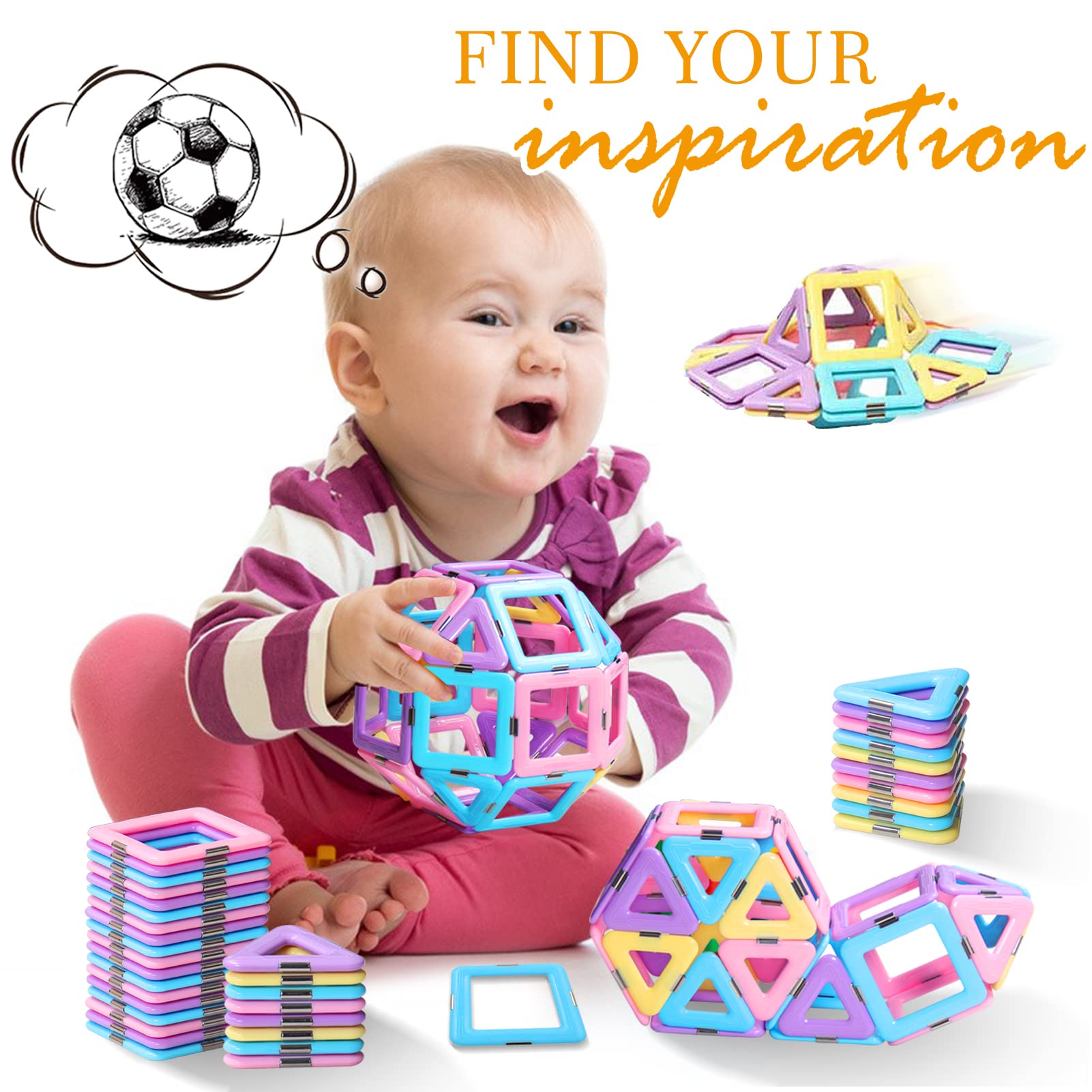 Tolnetr magnetic tiles rocket-construction sparks STEM imagination during free play.