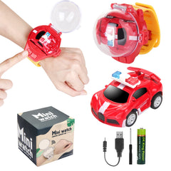 Tomatong RC Watch Car with LED light for kids' play and night visibility