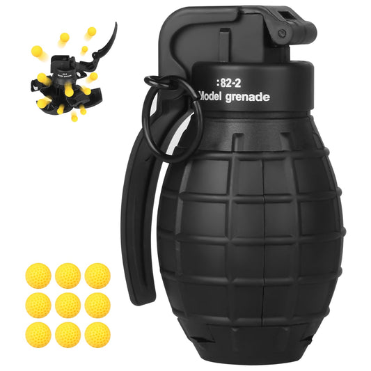 Tomatong toy-grenade front view, durable and ready for CS battles.