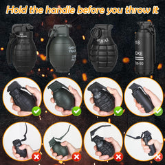 Tomatong toy hand grenade fits securely in a pocket for stealth.