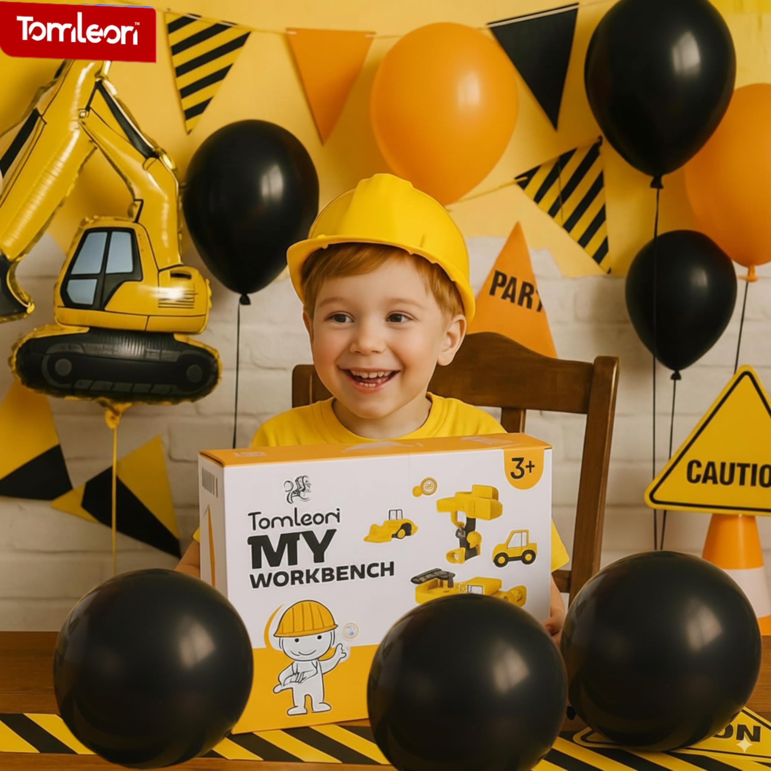 TOMLEON Colorful gift box highlights easy gift-ready packaging for birthdays.