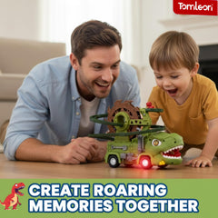 TOMLEON Dinosaur Truck 360 obstacle detection keeps action moving smoothly.