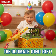 TOMLEON Dinosaur Truck battery-powered design supports flexible indoor play.