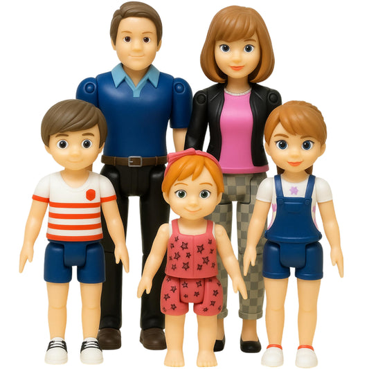 TOMLEON family mom poseable doll for realistic dollhouse play.