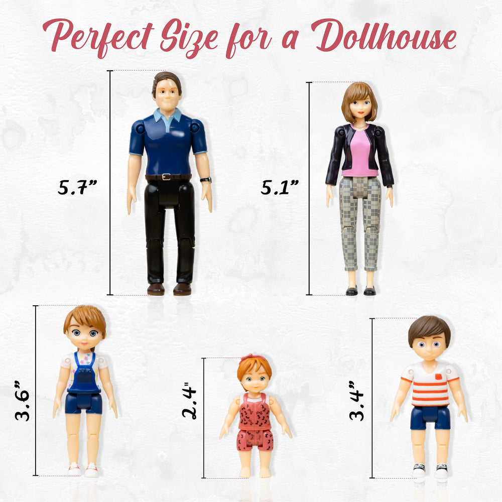 TOMLEON family sister poseable doll enhances miniature narratives.