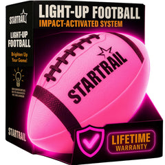 TOMLEON Glow football front view with vivid LED glow for evening play