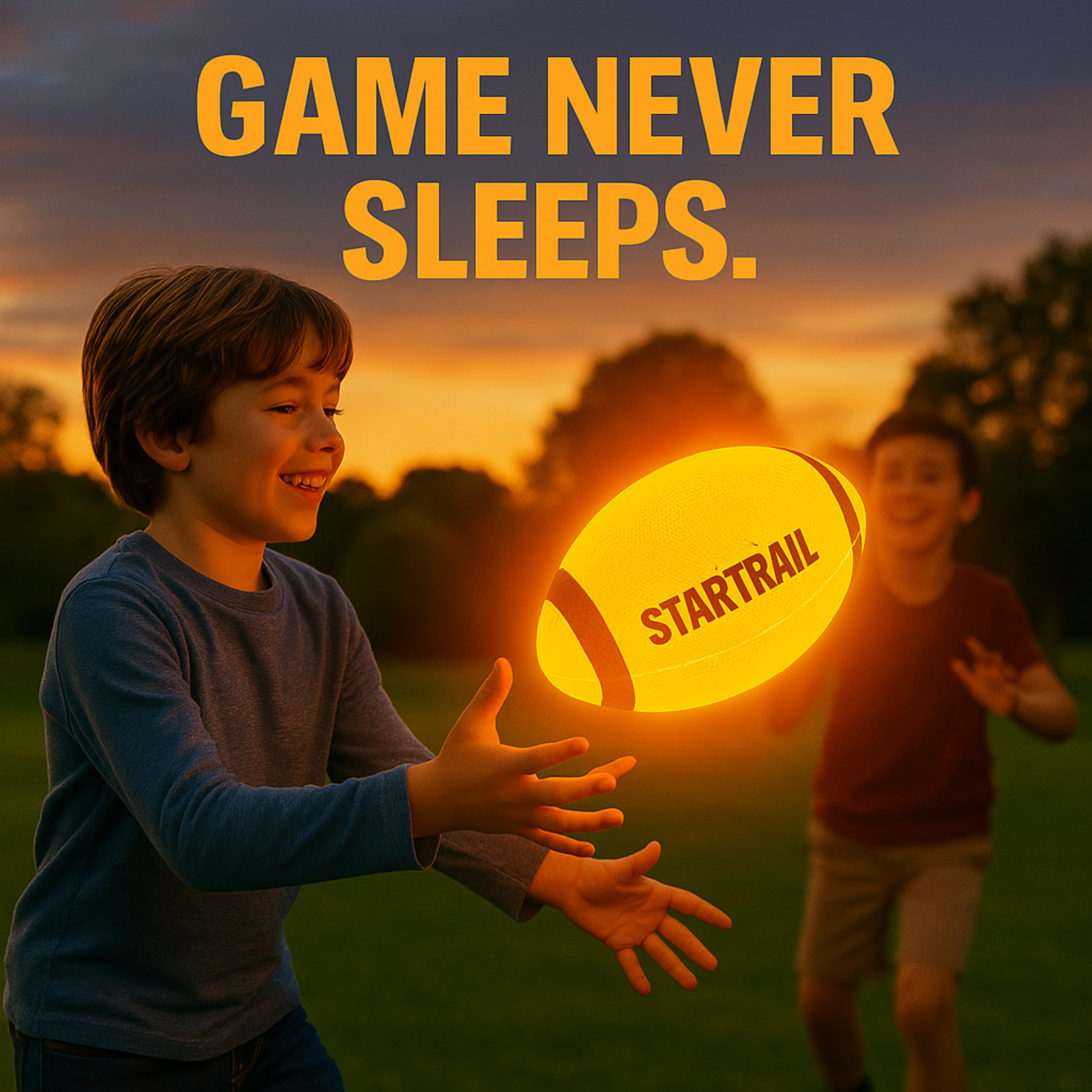 TOMLEON Glow Football professional grip supports accurate throws