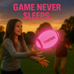 TOMLEON glow football pump and extra batteries included for setup