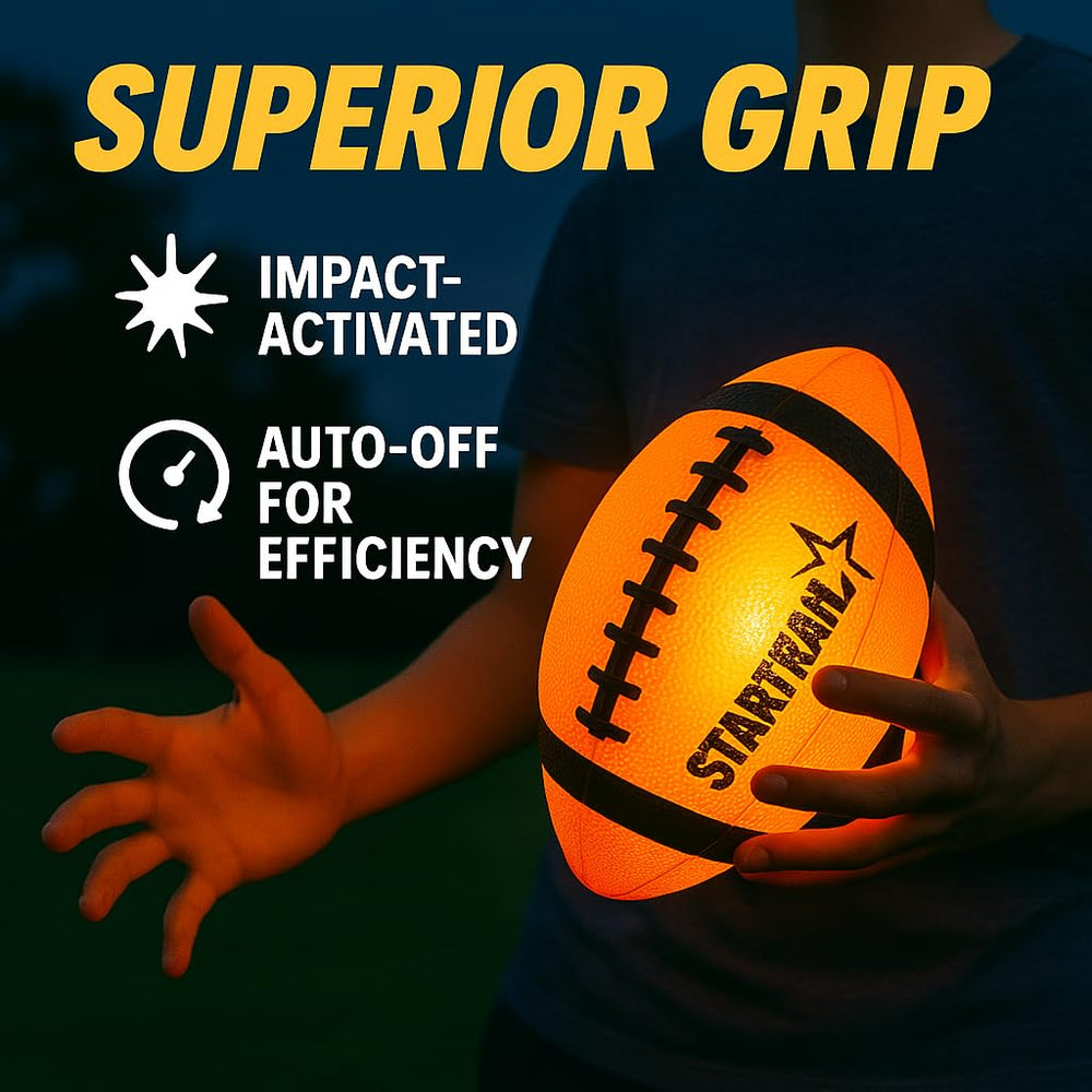 TOMLEON Glow Football pump included for quick setup