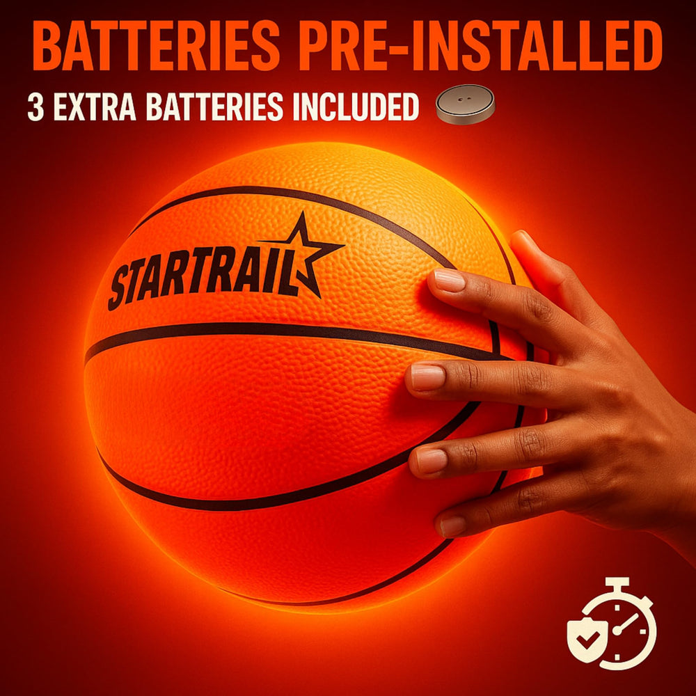 TOMLEON light-up basketball durable construction for rough play