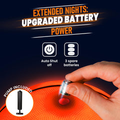 TOMLEON light-up basketball kids enjoying glow in the dark hoops