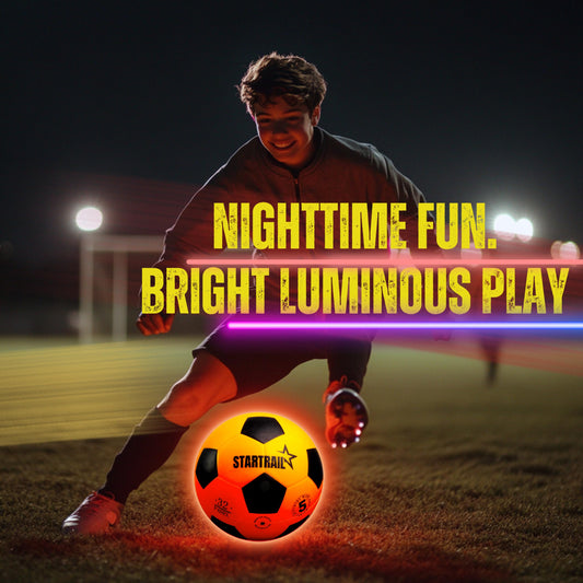 Tomleon Light Up Soccer Ball with LEDs close-up showcases bright, reliable illumination.