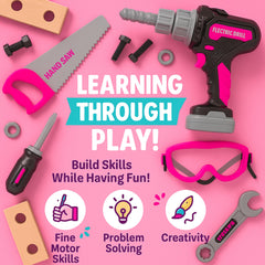 TOMLEON protective mask keeps young builders comfortable during play.