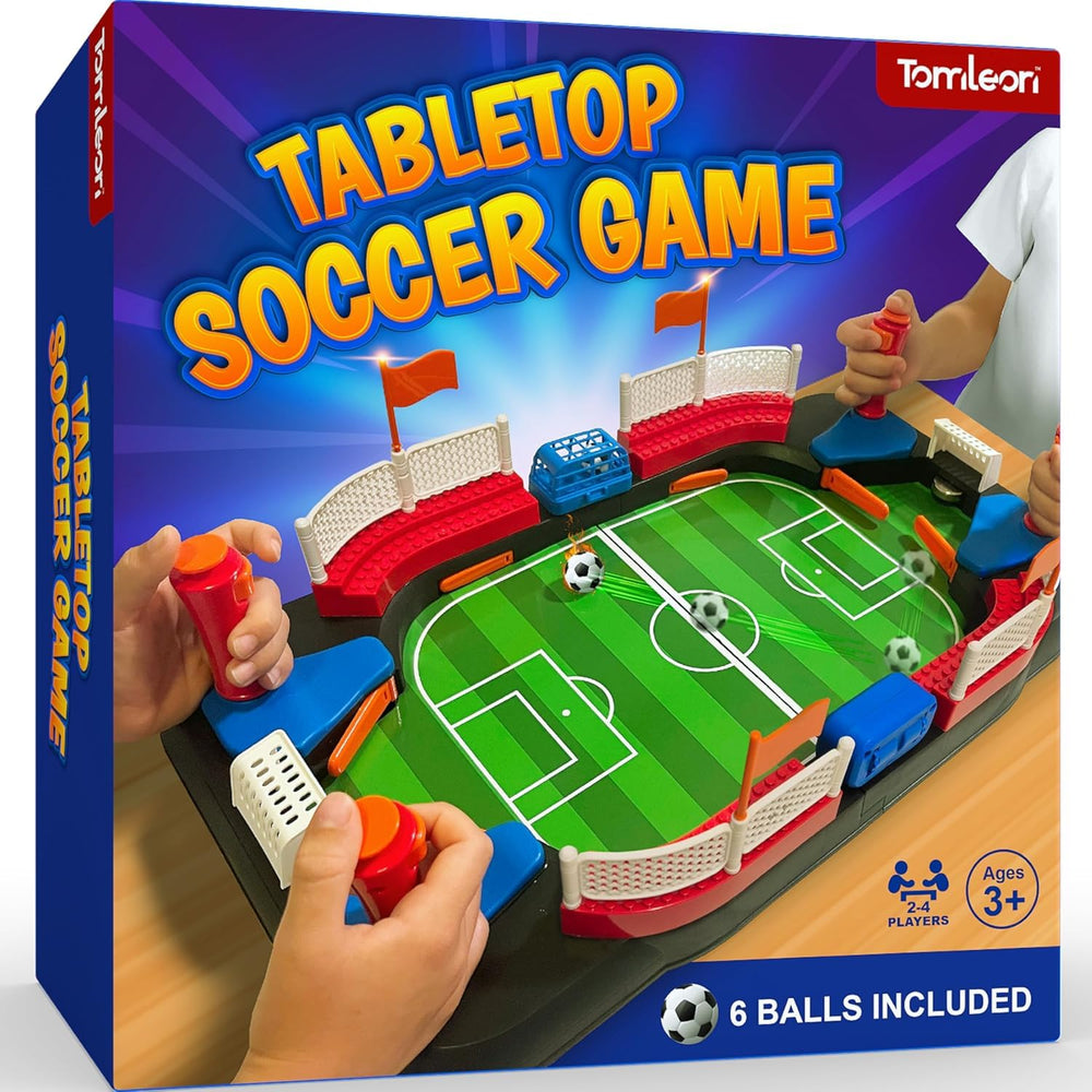 TOMLEON table soccer game durable design stands up to energetic play.