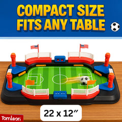 TOMLEON table soccer game built-in score counter tracks points.