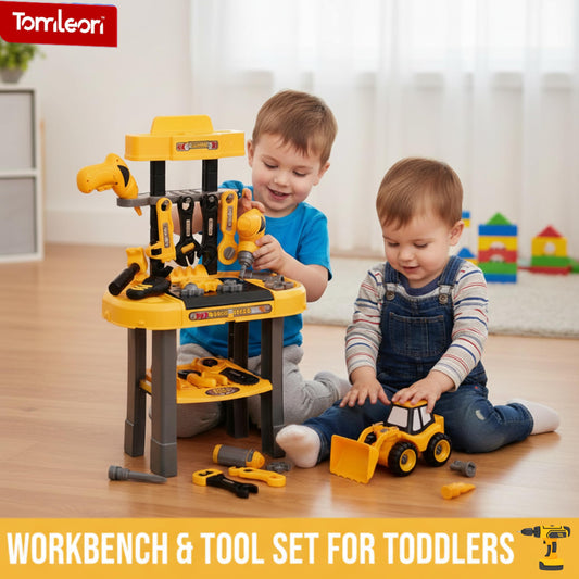 TOMLEON Take-apart trucks 2-pack enable hands-on assembly and problem solving.