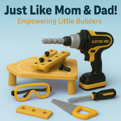 TOMLEON tape measure compact tool for pretend DIY projects.