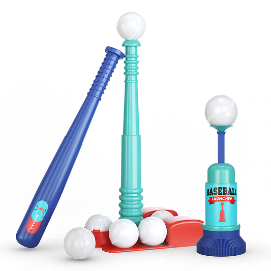 TOMLEON T Ball Stand with adjustable tee supports growing players during batting practice.