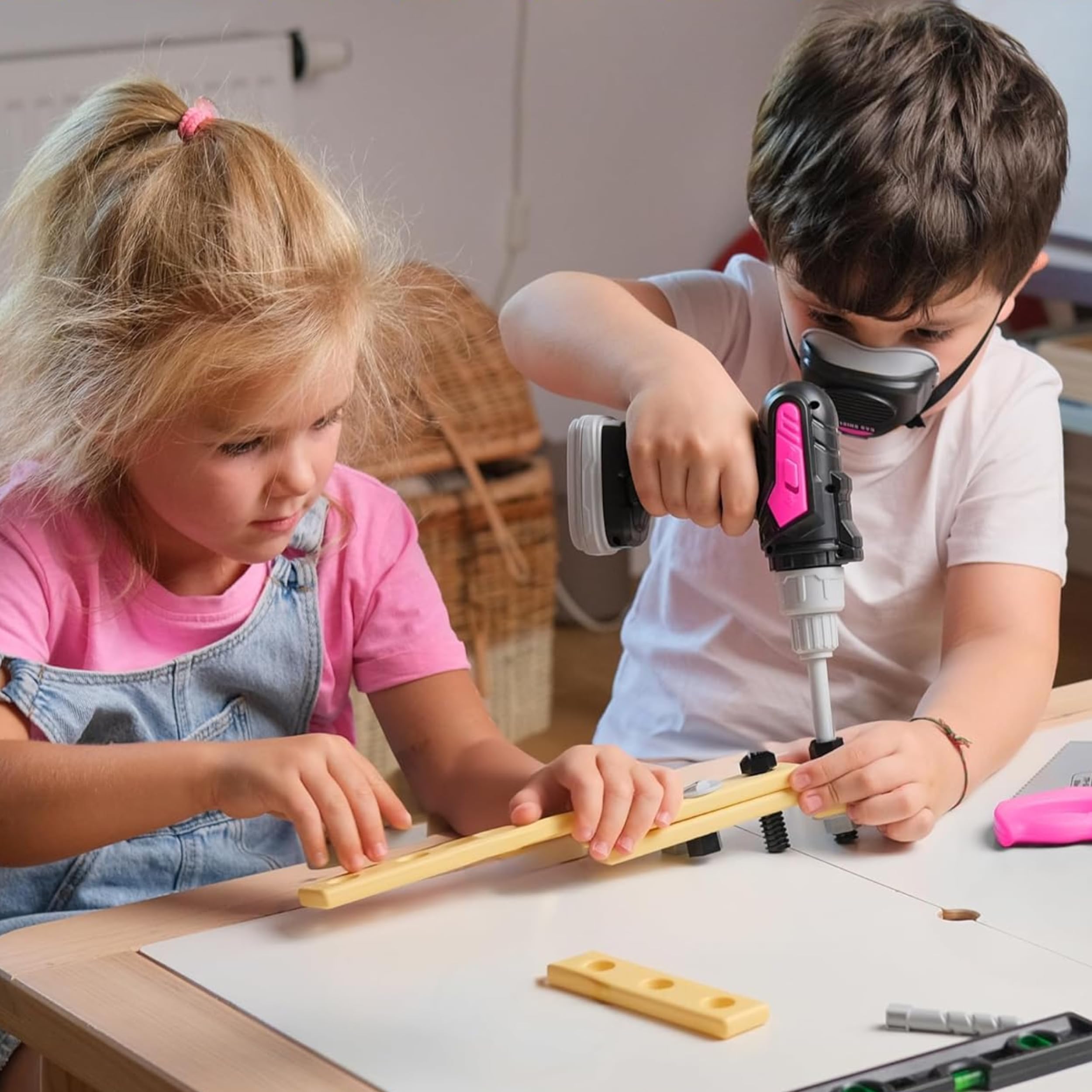 TOMLEON toddler saw toy for engaging construction play.