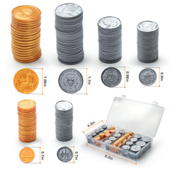TommyHome plastic coins storage tray keeps coins organized.