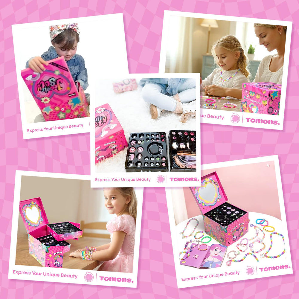 Tomons bracelet making kit supports family crafting time and bonding.