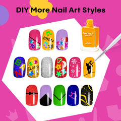 Tomons glitter assortment adds sparkle to DIY nail designs.
