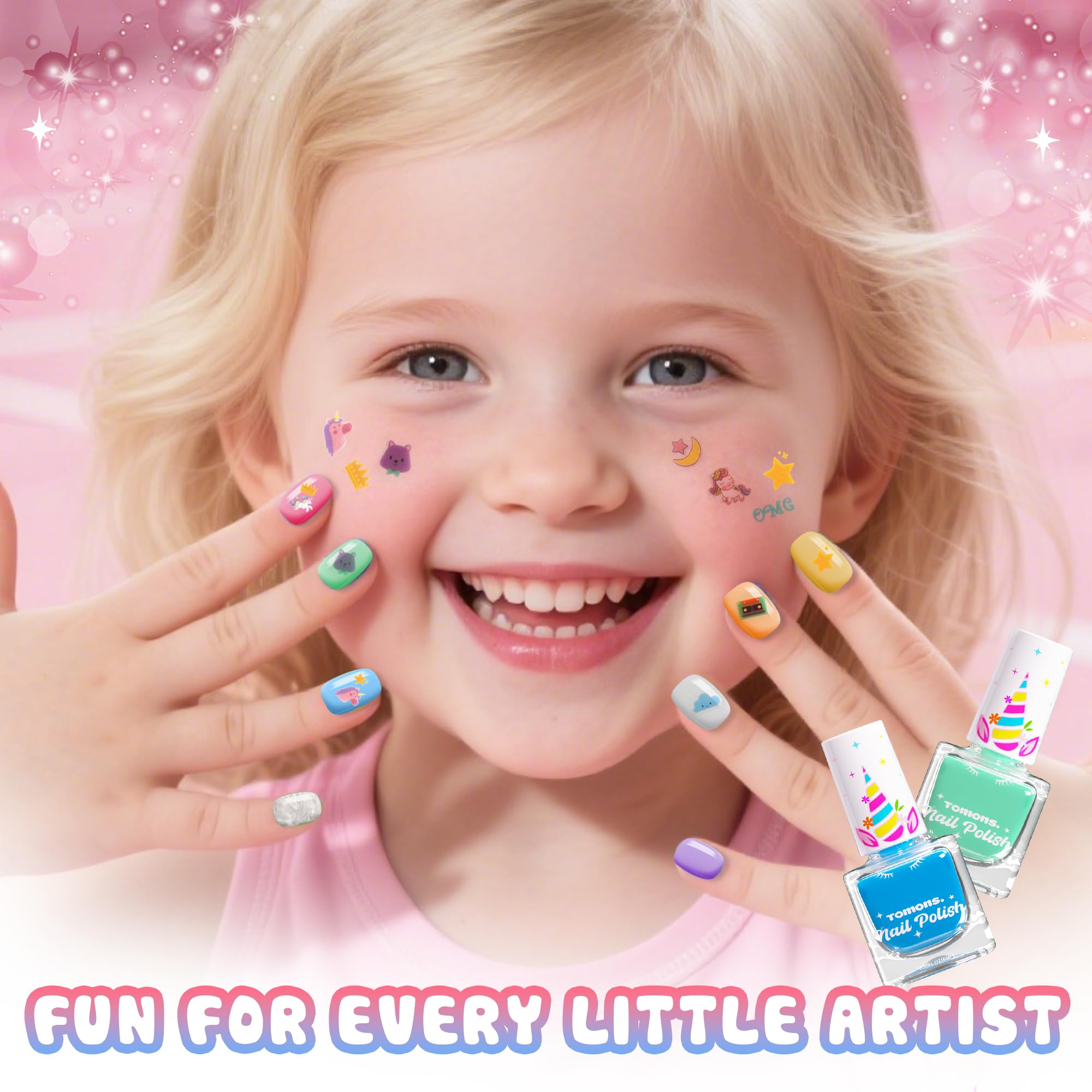 Tomons glow-in-the-dark sticker sheets for playful nighttime accents.