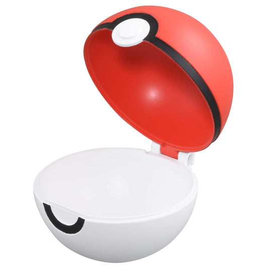TOMY MonColle MB-01 Poke Ball back view showing authentic coloring for display.