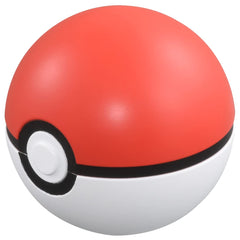 TOMY MonColle MB-01 Poke Ball front view, ideal display for Pokémon collectors.