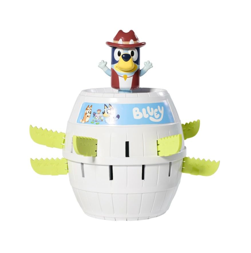 TOMY Pop Up Bluey figure included for kid-friendly play.