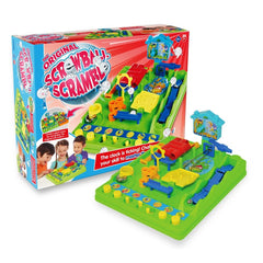TOMY front packaging showing game box and age recommendation benefits quick setup