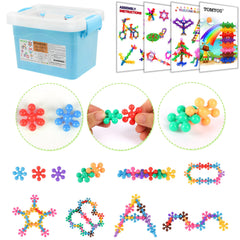 TOMYOU building blocks car play encourages imaginative transportation designs.