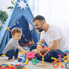 TOMYOU indoor play blocks area provides calm, focused creativity.