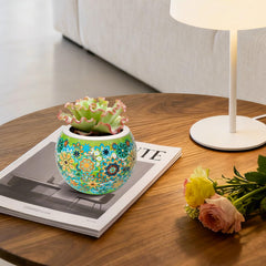 TONADEAT red-6 puzzle planter gift-ready for plant lovers and home decor