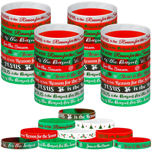 Tondiamo Christmas bracelets in red and green, ideal for bulk gifting at parties.