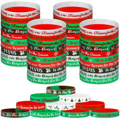 Tondiamo Christmas bracelets in red and green, ideal for bulk gifting at parties.
