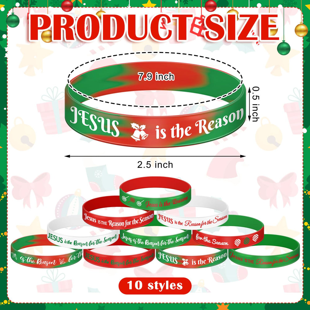 Tondiamo Jesus is the Reason wristbands design closeup promotes faith-inspired style.