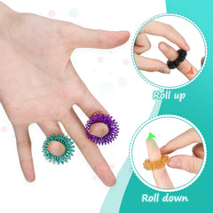 Tondiamo black spiky ring for focus during tasks.