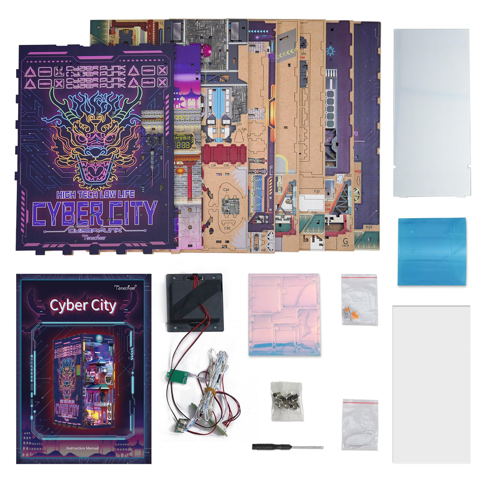 Tonecheer note about batteries and glue helps plan ahead for setup