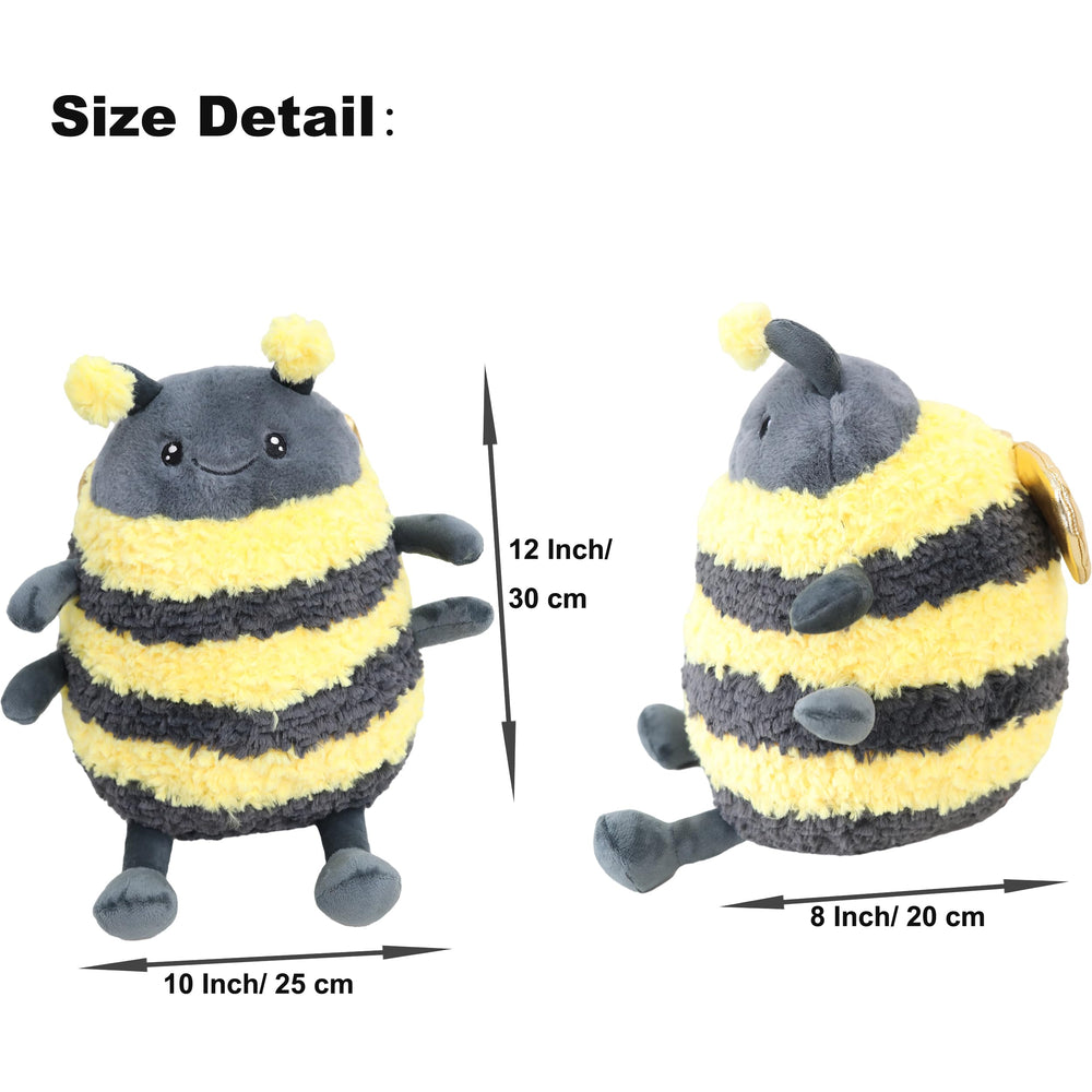 TONGSONG cuddly honeybee toy, safe, washable, and durable.