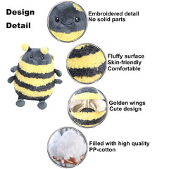 TONGSONG yellow bee plush gift, perfect for birthdays and holidays.